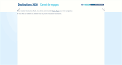 Desktop Screenshot of destinations2030.org